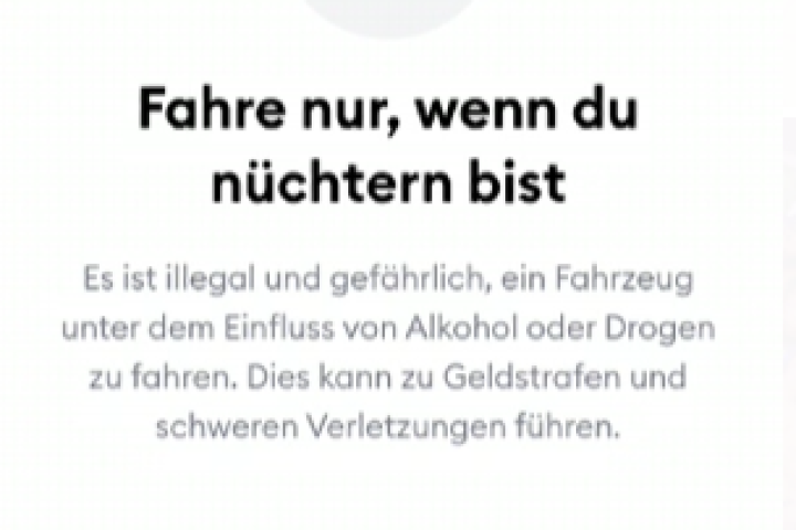 Ab sofort warnt Bolt vor betrunkener Roller-Nutzung in Braunschweig.