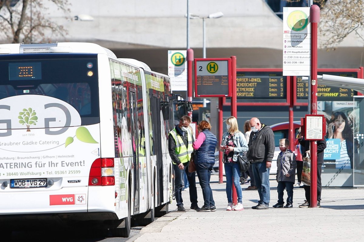 Einstieg Bus Wolfsburg