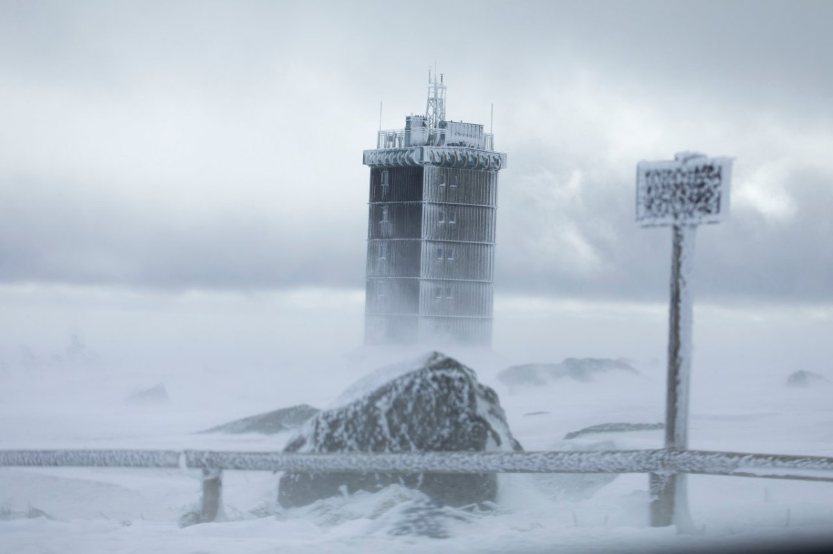 harz brocken sturm winter eis schnee video