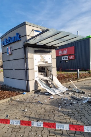 Der Automat in Wolfsburg wurde komplett zerstört.