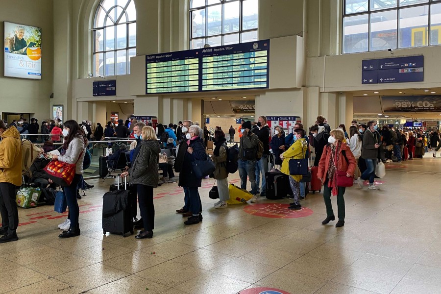 Die Situation am Hauptbahnhof Hannover.