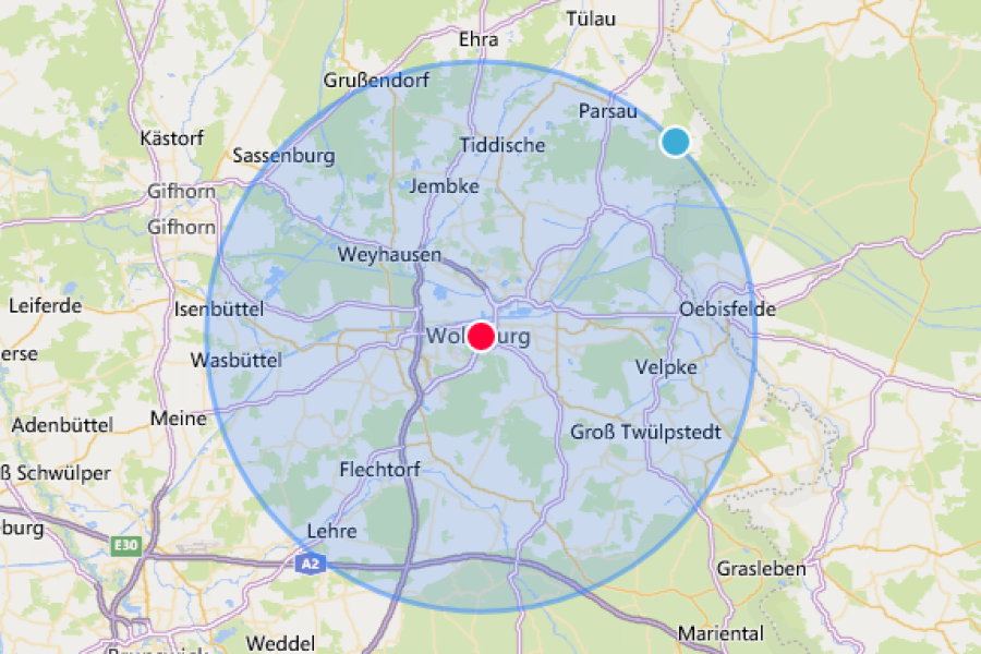Bewegungsradius in Niedersachsen:  In diesem Radius von Wolfsburg wirst du dich bewegen dürfen. (Symbolbild)