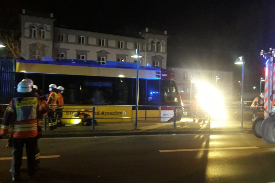 Straßenbahn-Unfall in Braunschweig! 