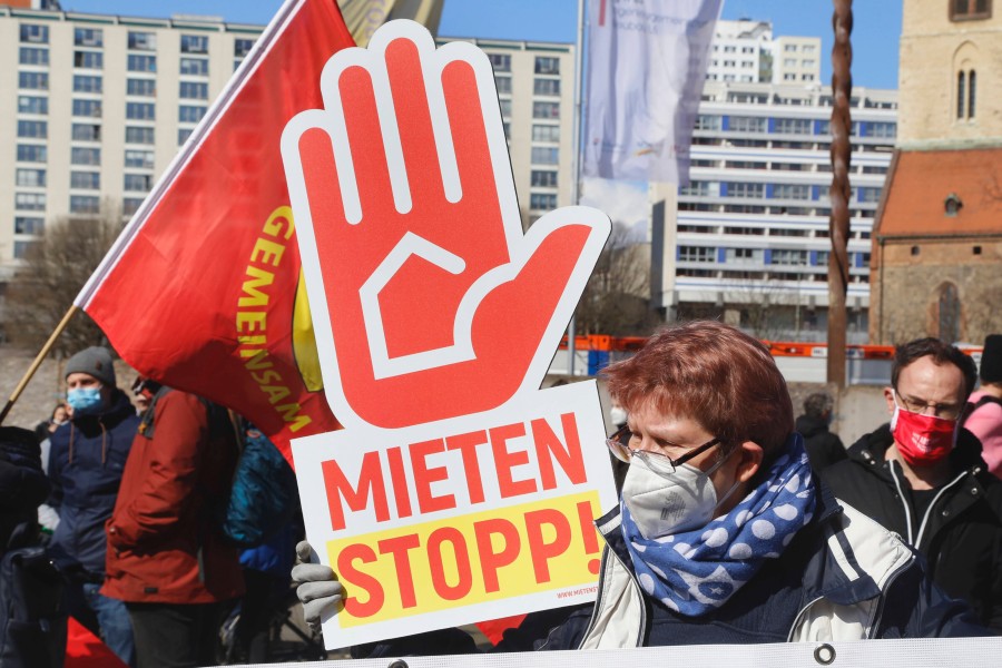 Demo gegen hohe Mieten in Berlin. (Symbolbild)