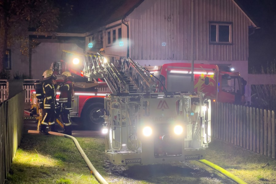 Nächtlicher Einsatz für die Feuerwehren im Harz. 