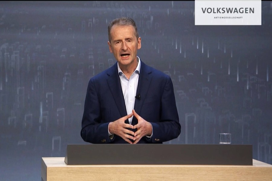 VW: Herbert Diess bleibt bis 2025 Konzernchef. (Symbolbild) 