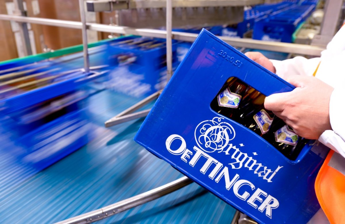 Oettinger Produktion Bier