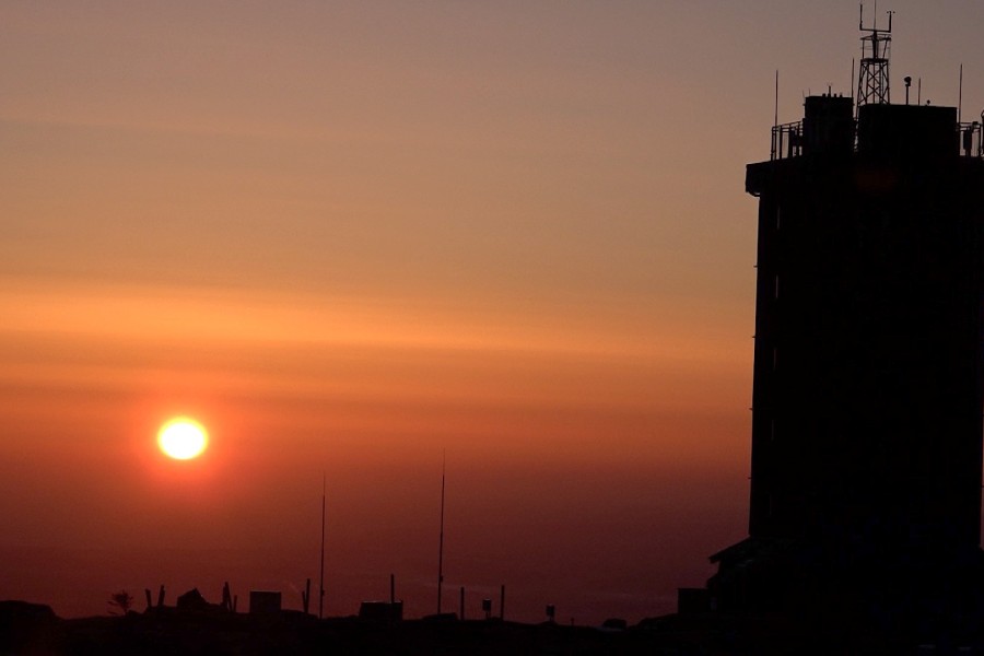 Über diesen wunderschönen Sonnenaufgang durften sich die beiden Frauen am Mittwochmorgen freuen! 