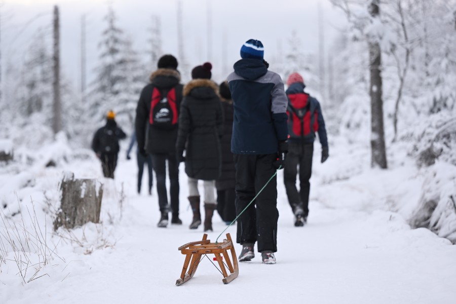 Im Harz bleibt der Schnee auch weiterhin liegen. 