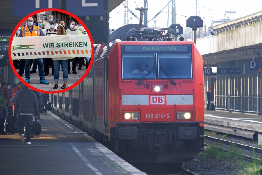 Streik der Deutschen Bahn in Niedersachsen: Der Fernverkehr ist recht stabil. 