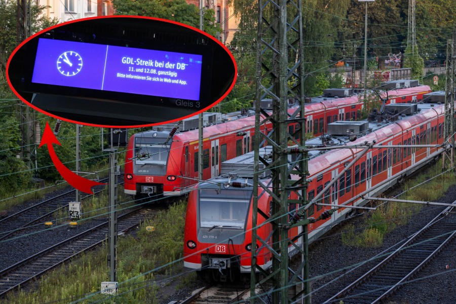 Streik der Deutschen Bahn in Niedersachsen: Zugverkehr weiterhin gestört.