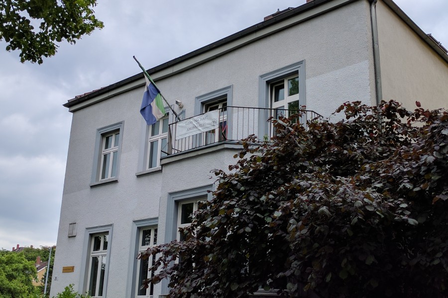 Das "Thüringerhaus" der umstrittenen Burschenschaft in der Konstantin-Uhde Straße.