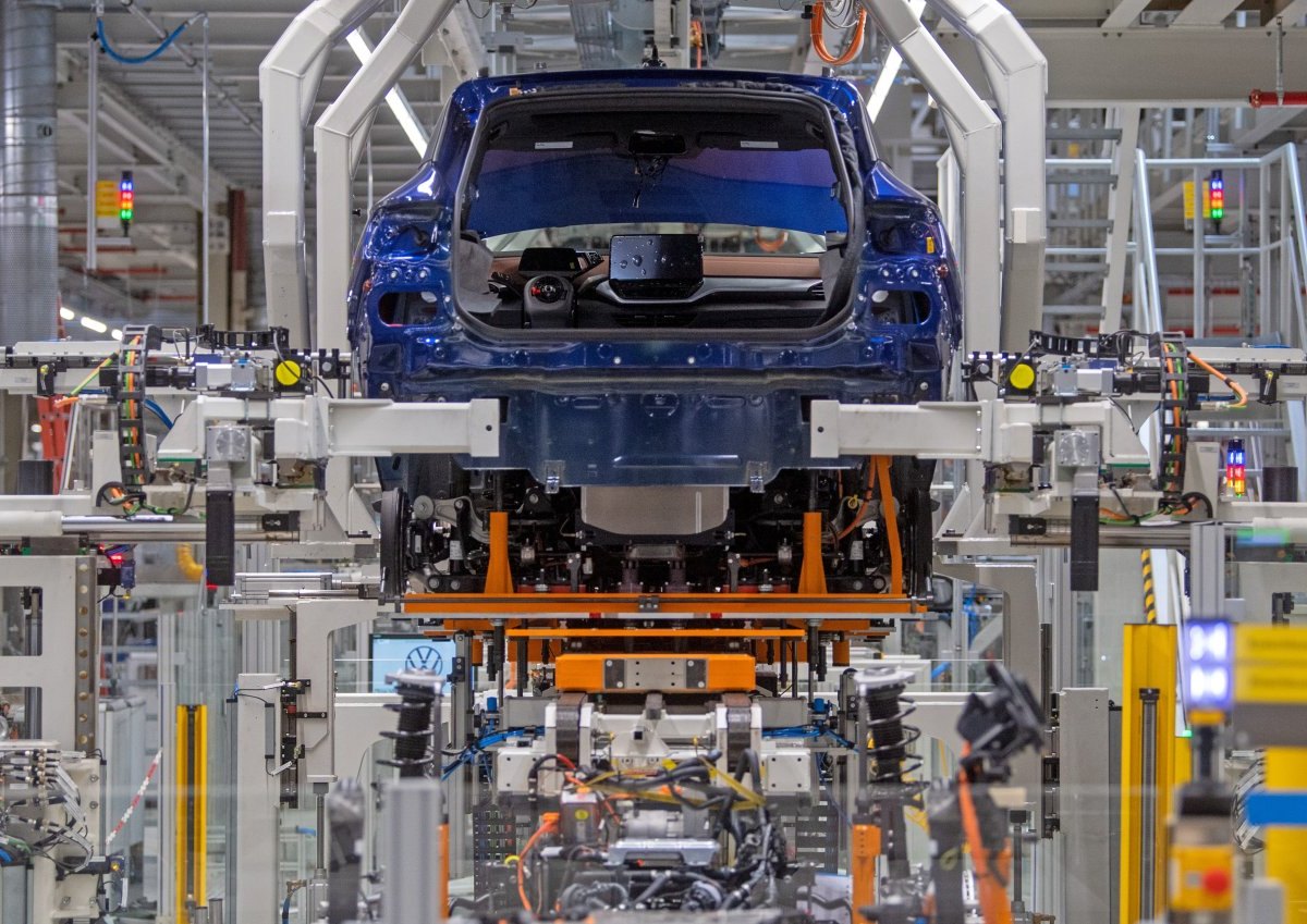 VW Roboter Produktion Volkswagen