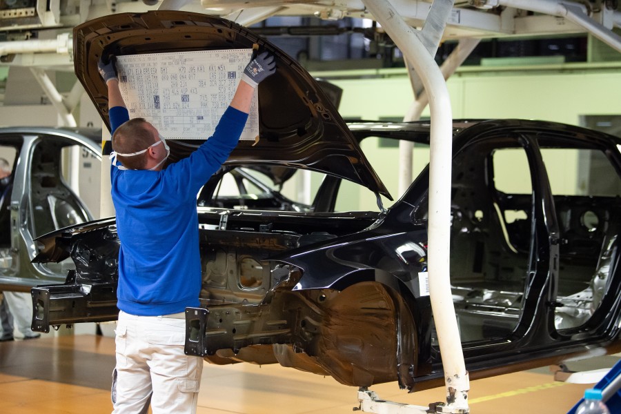 Für die Mitarbeiter im VW-Werk ist Homeoffice unmöglich.