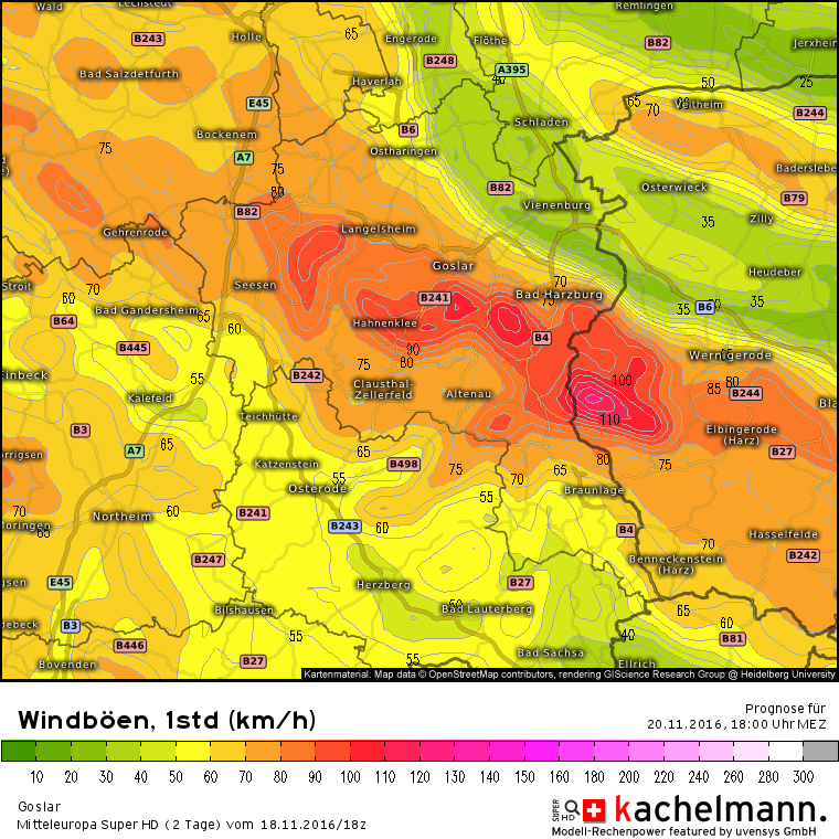 Sturm am Sonntagabend möglich!