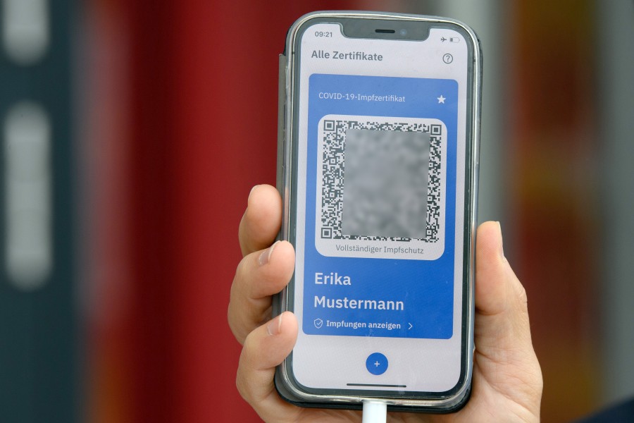 Digitaler Impfpass: Ein QR-Code dient als Nachweis einer Corona-Impfung.