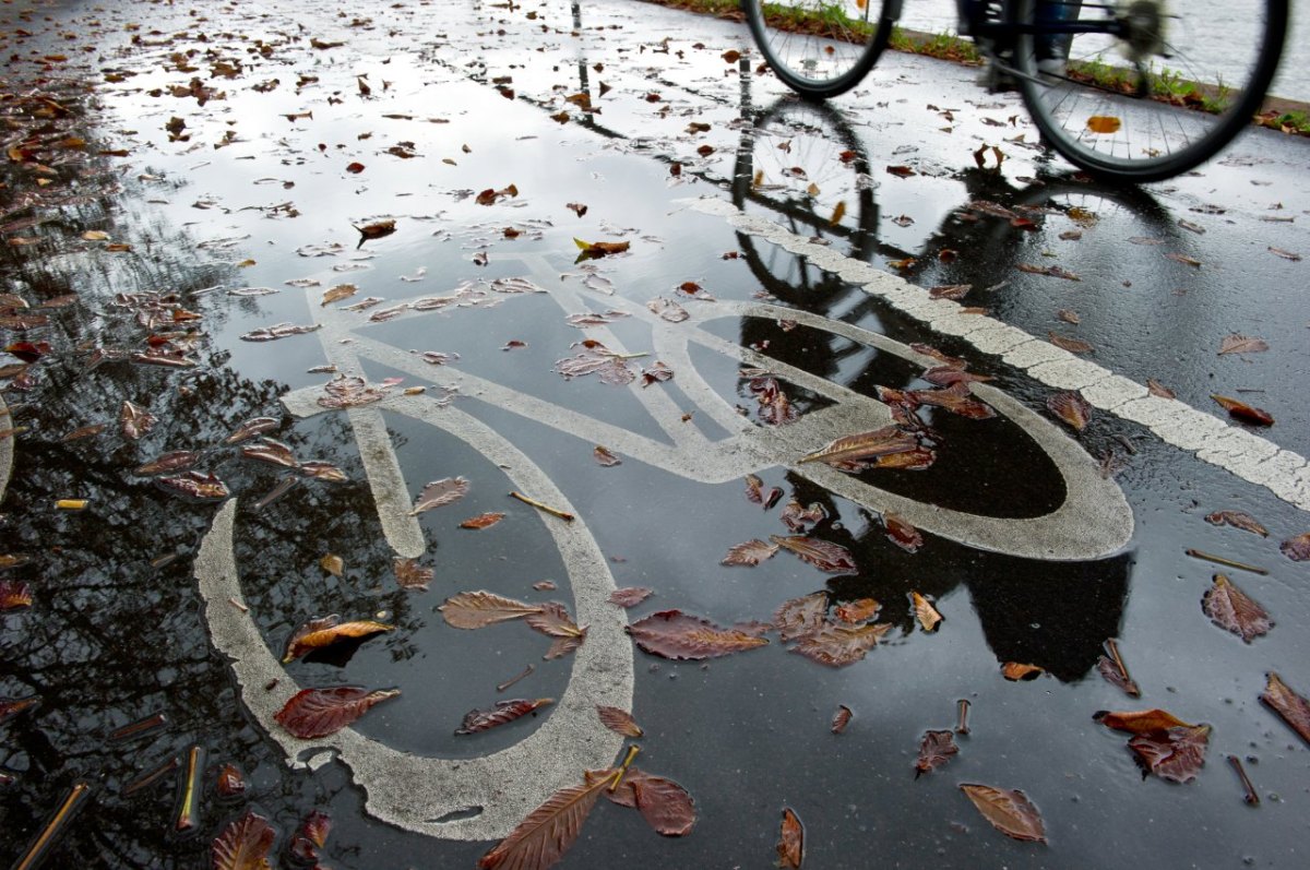 fahrrad licht herbst radfahren