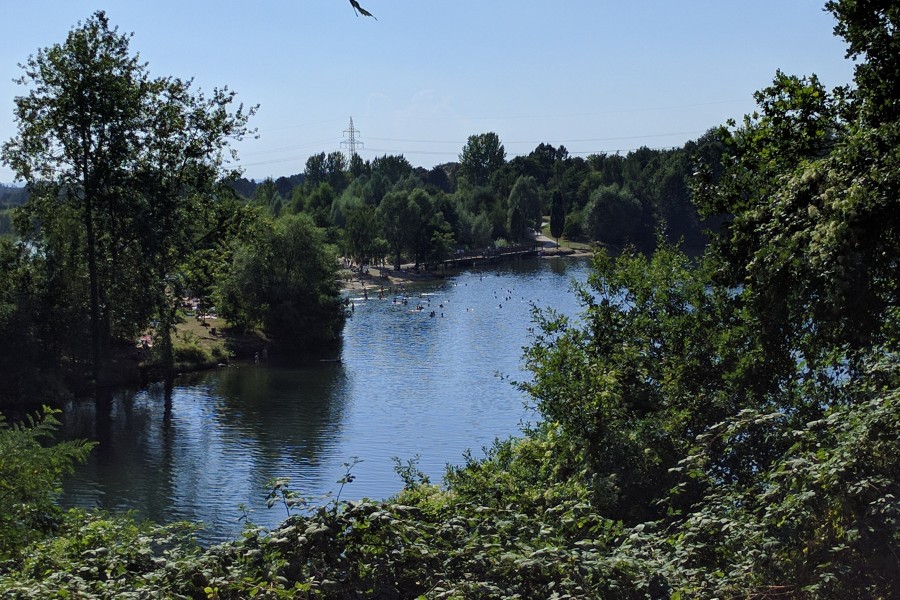 Der Heidbergsee in Braunschweig.