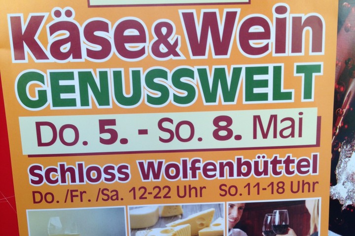 Käse und Wein Genusswelt im Schloss Wolfenbüttel.