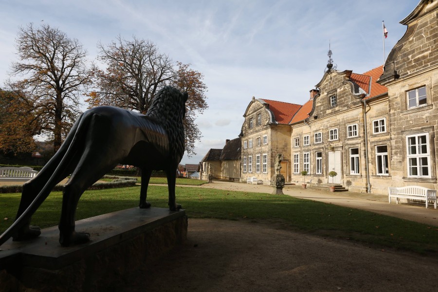 Der Braunschweiger Löwe in Blankenburg im Harz.