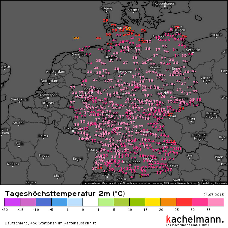 Vor einem Jahr Hitzewelle in Deutschland