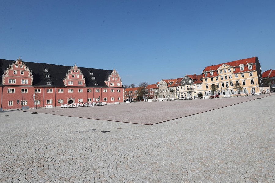 Wolfenbüttel: Hier soll am vierten September das Streetfood-Festival steigen. Der Schlossplatz. 