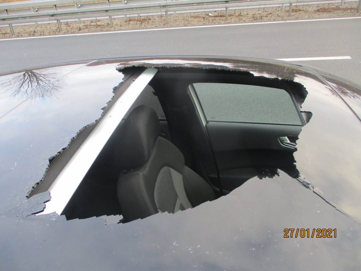 stein autobahn brücke a36 braunschweig wolfenbüttel