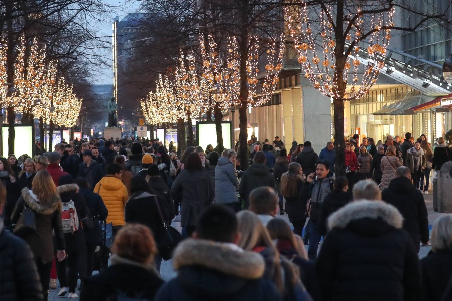 Die Innenstadt von Hannover vor zwei Jahren im Weihnachtsgeschäft. (Archivbild)