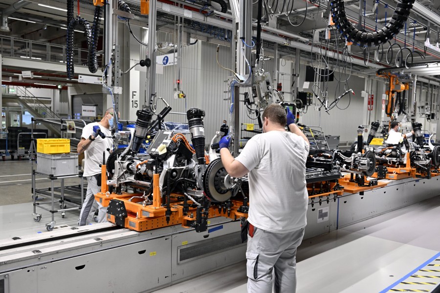VW-Tochter Audi hat die Produktion in Brüssel vorübergehend gestoppt. Wegen Corona. (Archivbild)