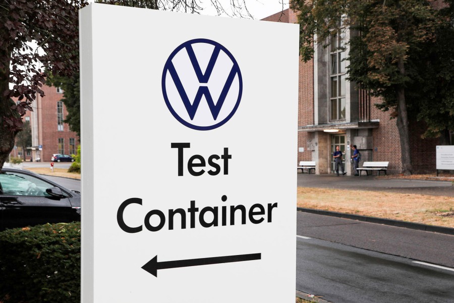 VW hat auch schon lange eigene Corona-Testcontainer. (Symbolbild)