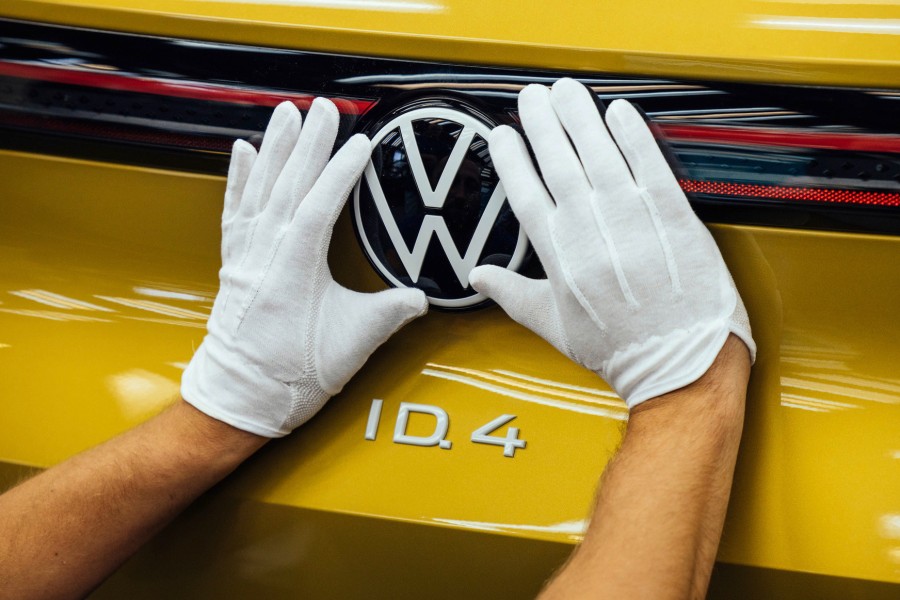 Im VW-Werk Zwickau wird auch der ID.4 gebaut – allerdings nicht in dieser Woche.