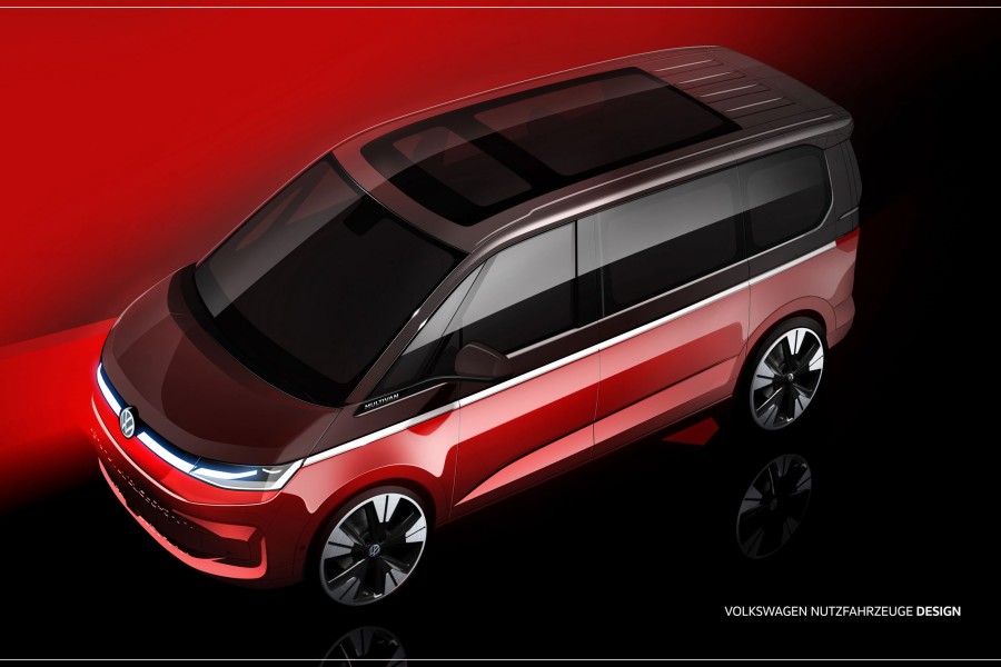 Im Mai hatte VW diese Skizze des neuen Multivan veröffentlicht.