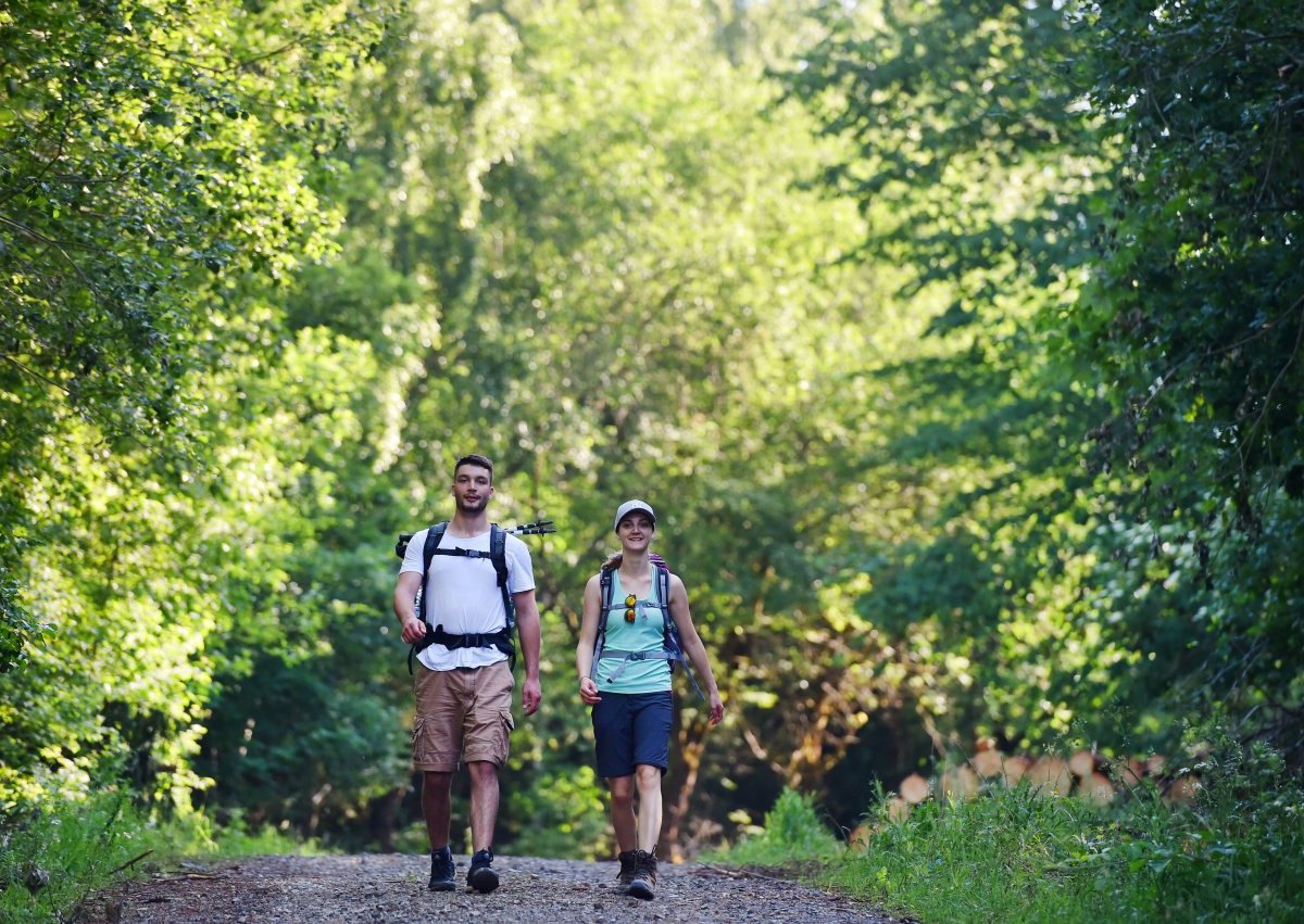 wandern harz wanderer jung