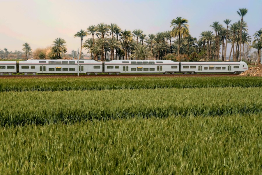 Siemens baut bald in Ägypten das erste elektrische Eisenbahnnetz auf. 