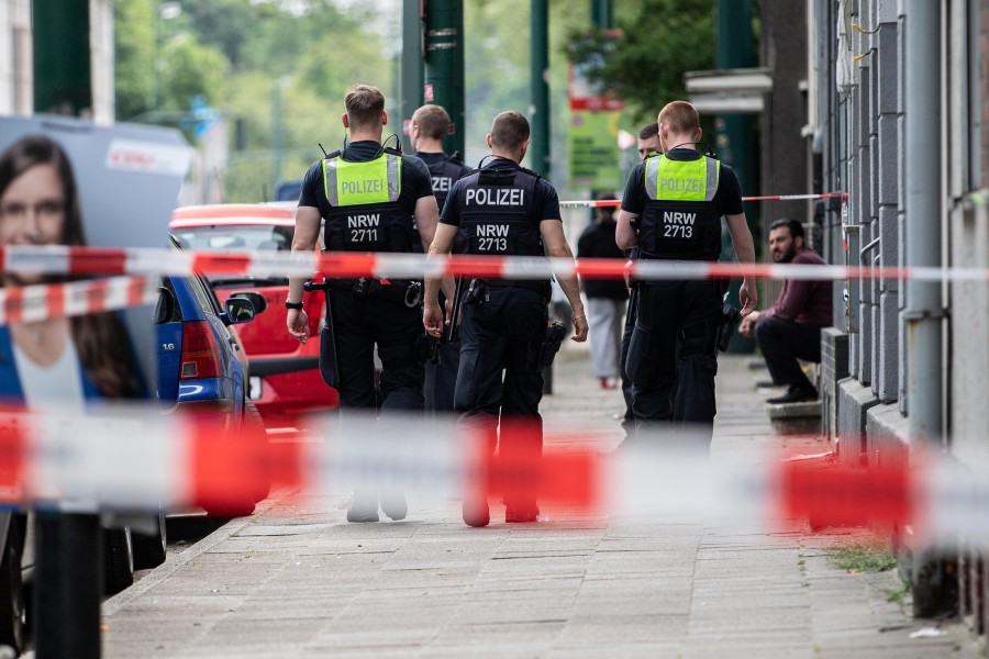 Nach der Schießerei in Essen war die Polizei mit einem Großaufgebot vor Ort. 