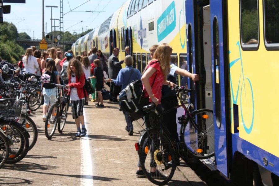 Am Wochenende darfst du dein Fahrrad nicht mehr mit in den Metronom nehmen.