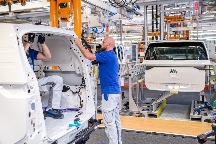 Wegen Batterieprobleme muss VW seine ID.Buzz-Produktion im Werk Hannover stoppen. (Archivbild)