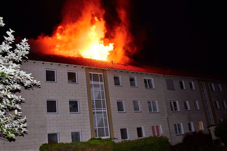 Bewohner fürchten sich vor noch einem Brand in Wolfenbüttel.