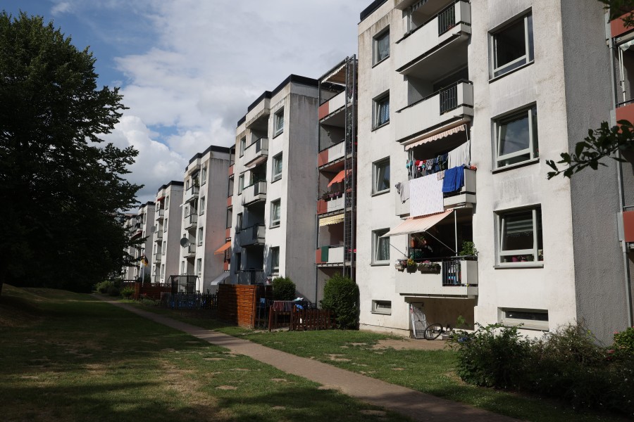 Fredenberg ist geprägt von Einfamilienhäusern. Gebaut wurden die meisten in den 1960er und 70er Jahren. 