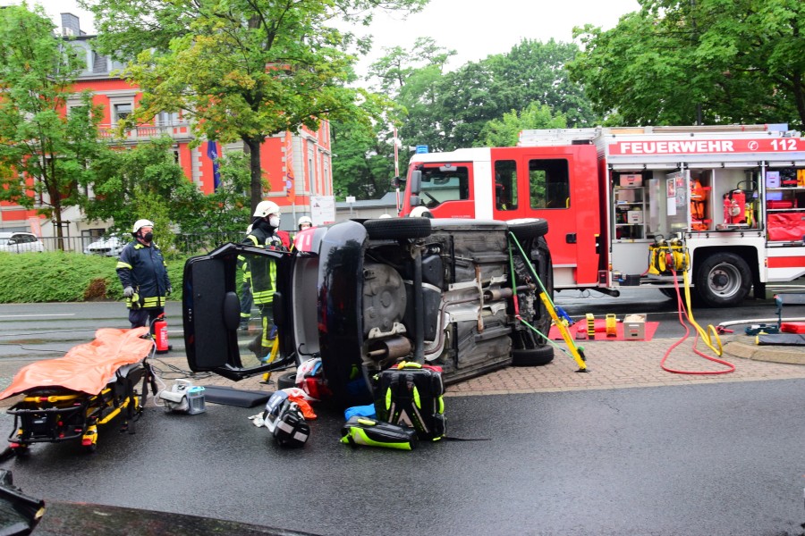 In Wolfenbüttel hat es am Grünen Platz einen schweren Unfall gegeben. 
