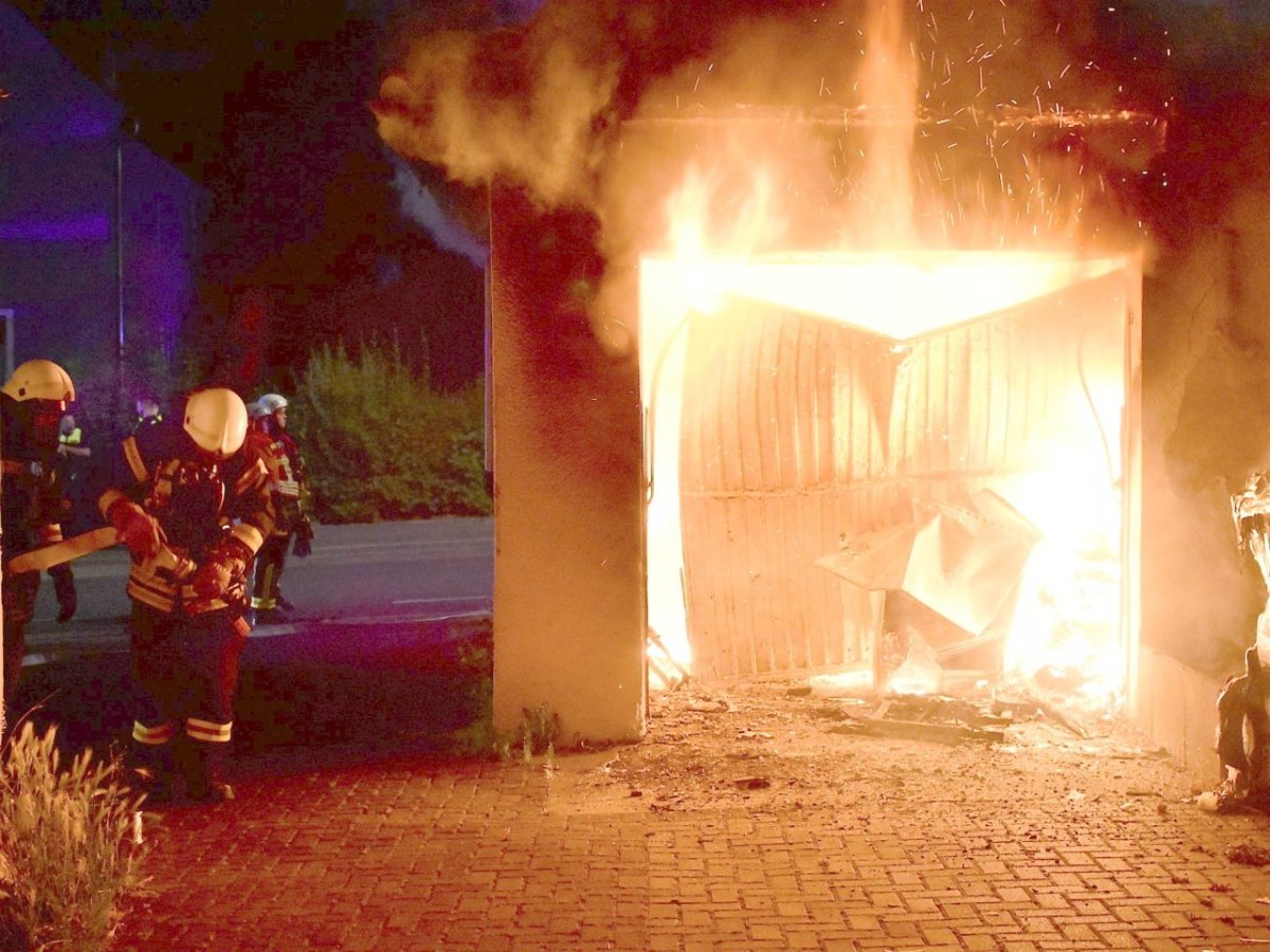 Wolfenbüttel Garagenbrand