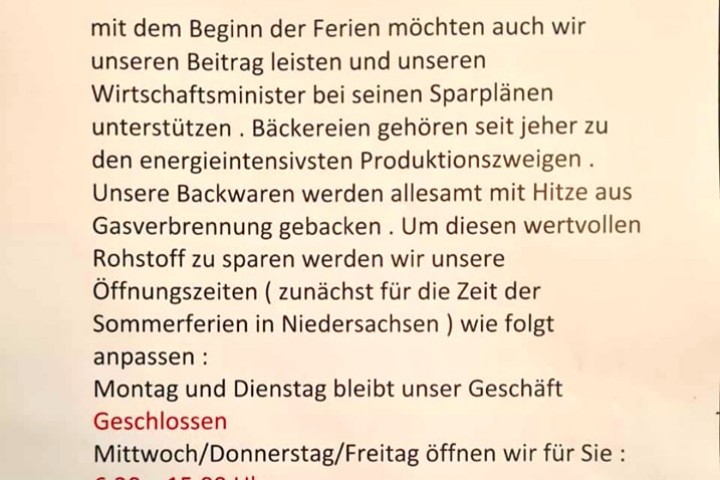 Der Braunschweiger Bäcker „Peter Premier“ passt seine Öffnungszeiten an!, Die Bäckerei „Peter Priemer“ steht seit 1997 an der Kastanienalle in Braunschweig., Peter Priemer lässt seinen Brötchenofen jetzt zwei Tage die Woche aus, um Energie zu sparen.