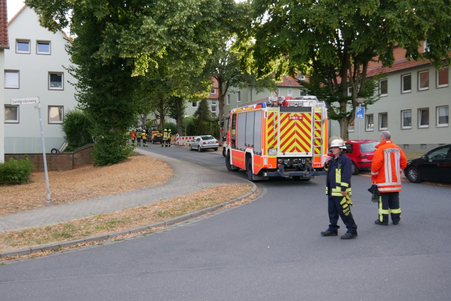 Ein vermeintlicher Gasaustritt hat die Feuerwehr in Salzgitter auf den Plan gerufen. 