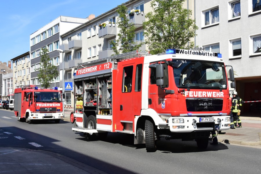 Die Feuerwehr Wolfenbüttel konnte den Brandherd schnell lokalisieren und löschen.