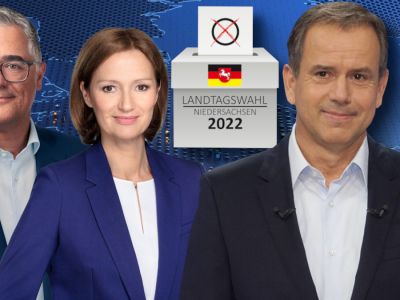 Niedersachsen-Wahl im Fernsehen.