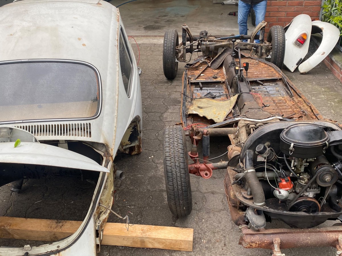 Mandy hat einen VW Käfer zum Leben erweckt.