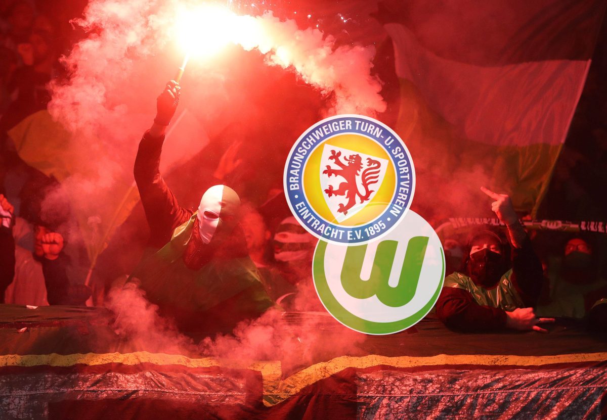 Eintracht Braunschweig: Pyro-Alarm gegen Wolfsburg.