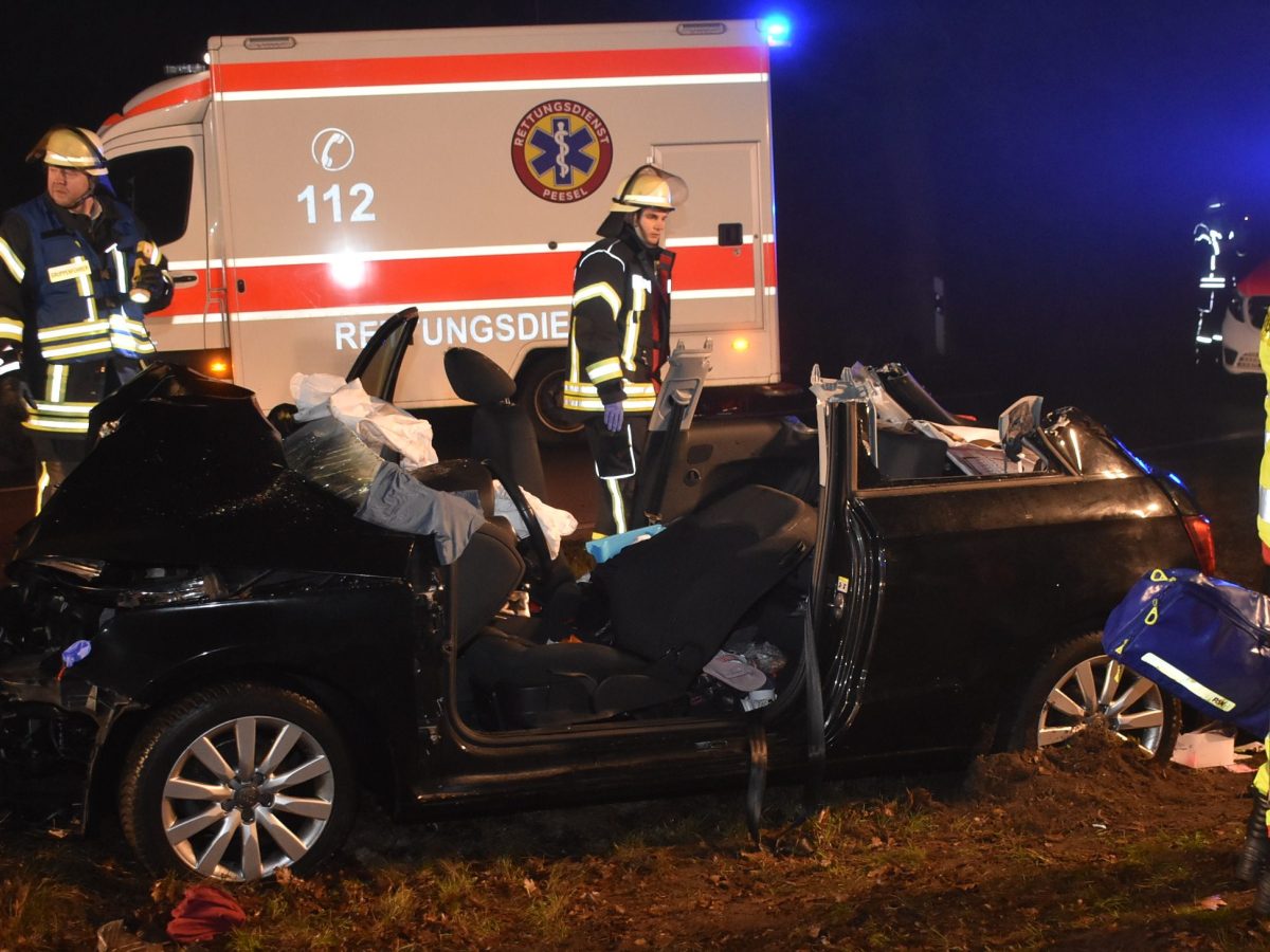 Kreis Gifhorn: Schwerer Unfall! Auto kracht gegen Baum – Frau (58) in Audi eingeklemmt