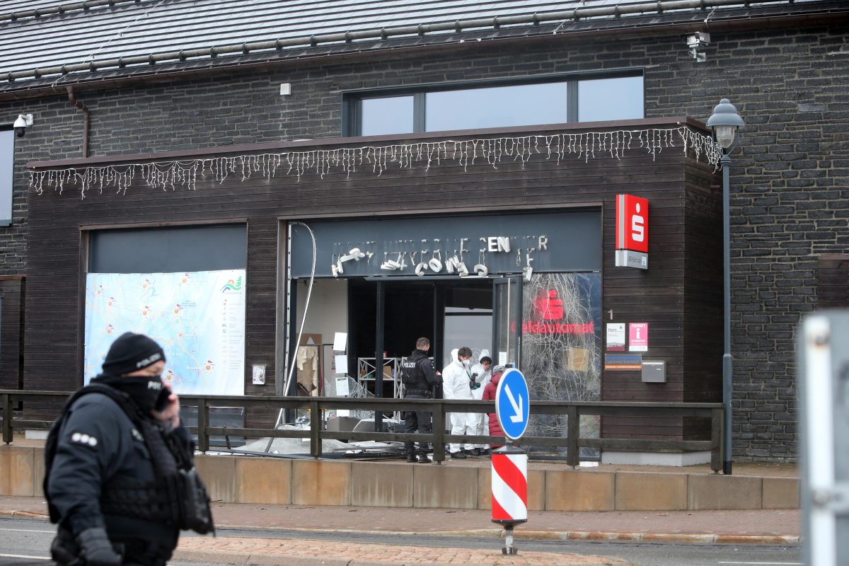 Automatensprenger lösten in Harz einen Großeinsatz der Polizei aus.