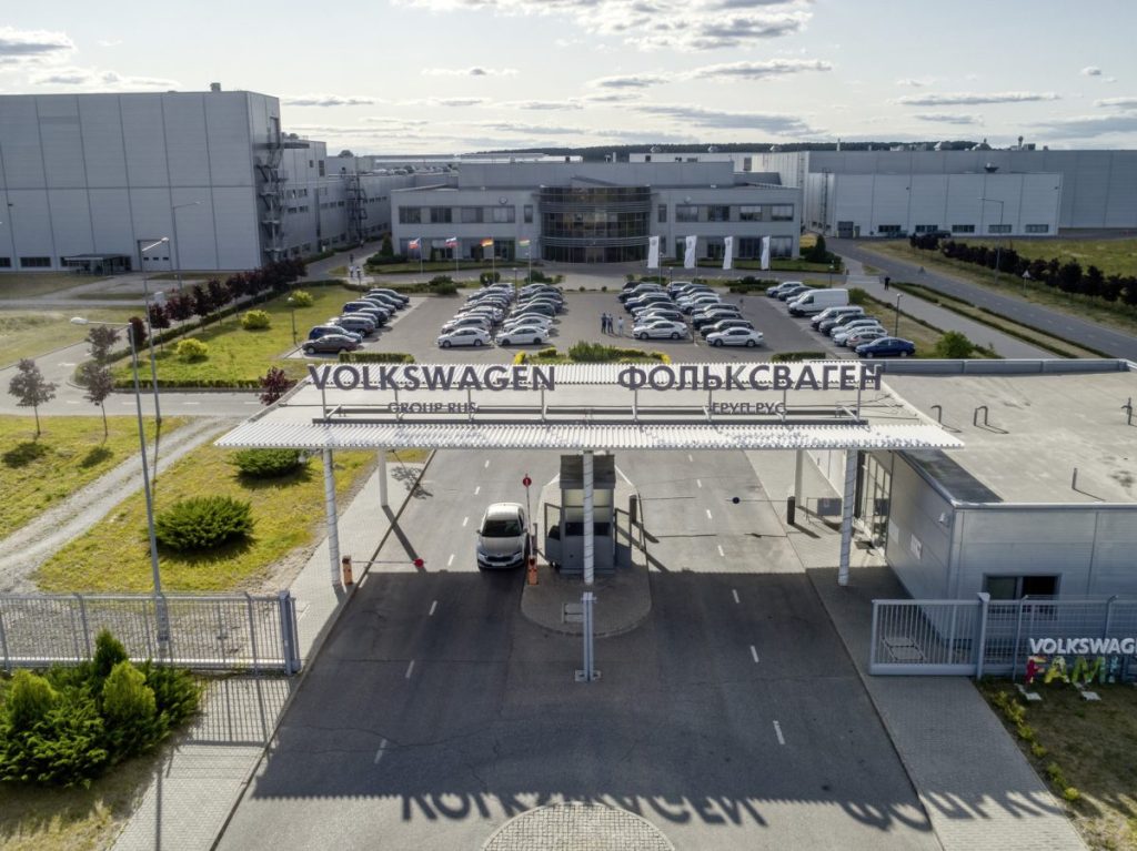 VW hatte im russischen Werk in Kaluga mehr als 4.000 Mitarbeiter.